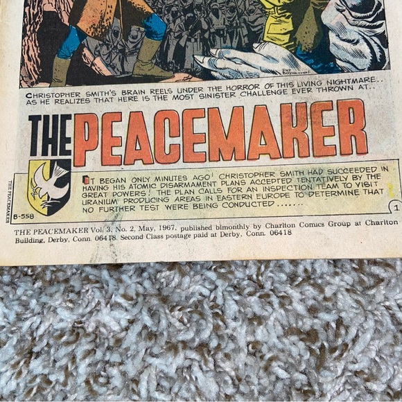 VINTAGE 1967 CHARLTON COMICS THE PEACEMAKER 2nd Appearance Silver Age Comic #2 - Picture 6 of 10